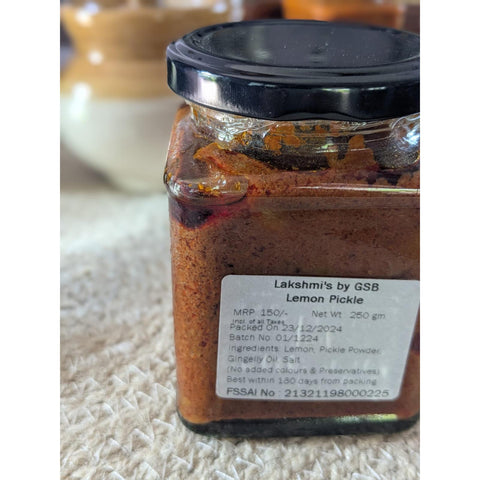 Lemon Pickle-250 gm - The Aud_Eating Store